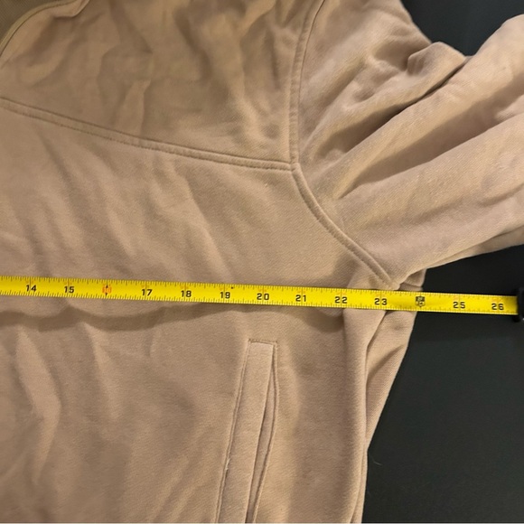 ZYIA Active Tan 1/4 Zip Cowl Pocket Jacket Pullover Size 3x Athleisure Winter - Picture 9 of 12